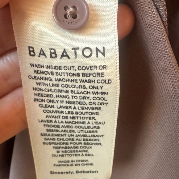 NWT Aritzia Babaton Cowlneck Satin Blouse - Size Small - in Colour Deep Taupe - Picture 5 of 5